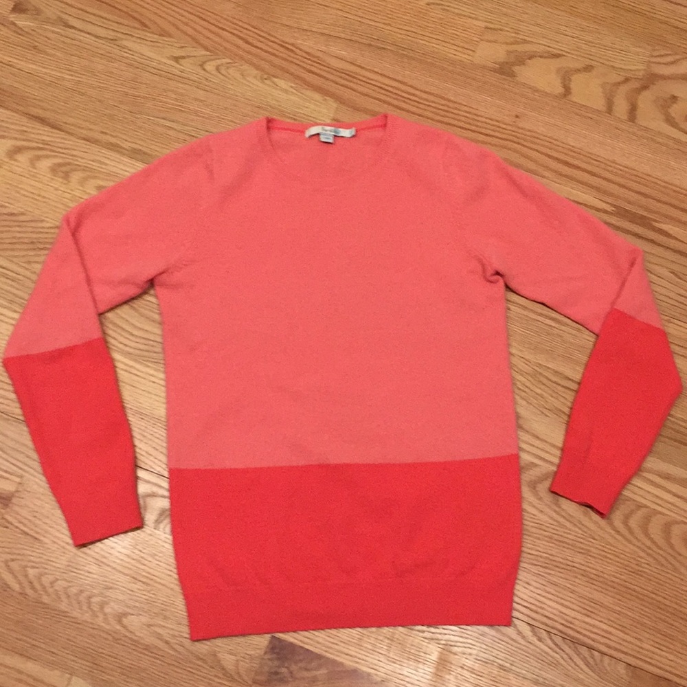 Boden Color Block Cashmere Sweater